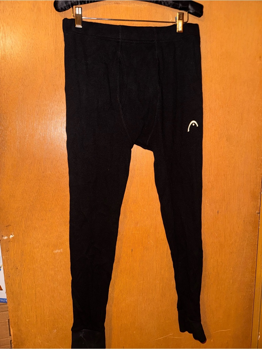 Head Black Athletic Base Layer Tights with White Logo